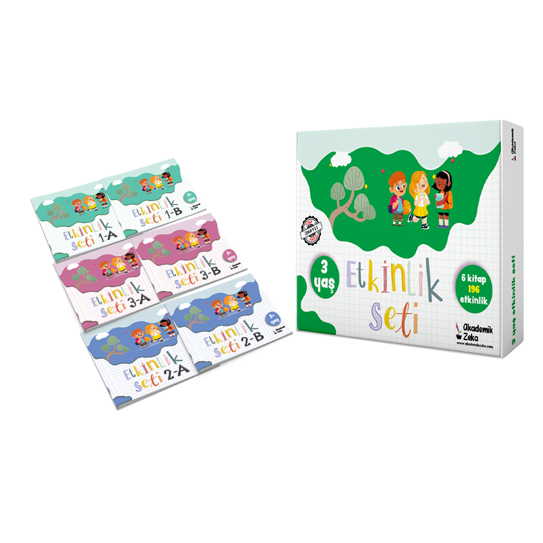 3 Yaş Etkinlik Seti (6 KİTAP 196 ETKİNLİK)