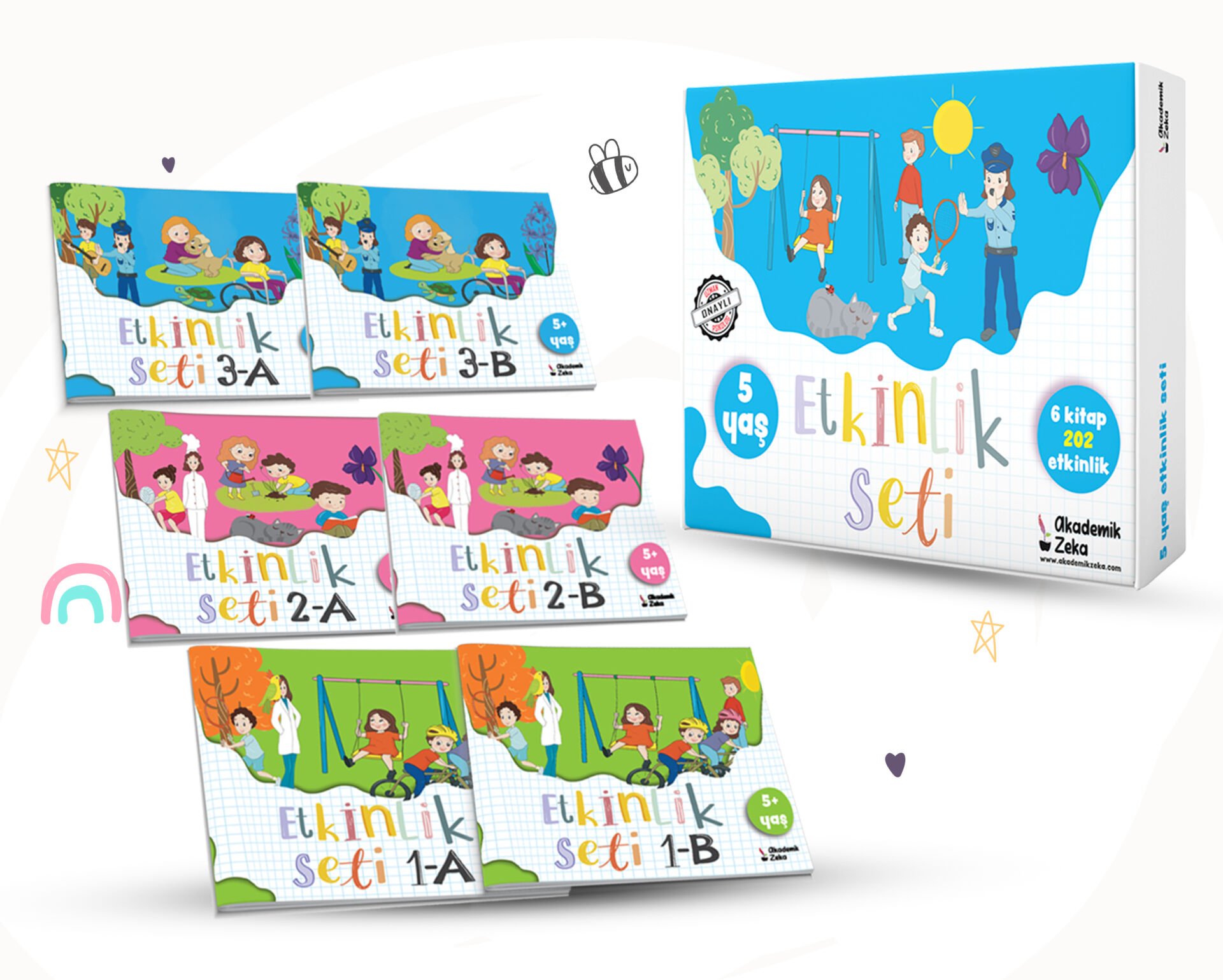 5 Yaş Etkinlik Seti (6 KİTAP 202 ETKİNLİK)