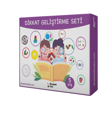 5 Yaş Dikkat Geliştirme Seti (5 KİTAP VE ÇÖZÜM PİYON SETİ)