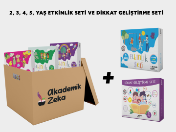 2,3,4,5 Yaş Etkinlik Seti + Dikkat Geliştirme Seti