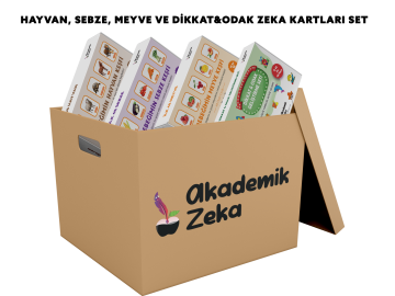 Sebze,Meyve,Hayvan ve Dikkat&Odak Geliştirme Zeka Kartları