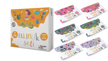 5 ve 6 Yaş Etkinlik Seti, Hayvanlar, Meyveler, Sebzeler Zeka Kartları