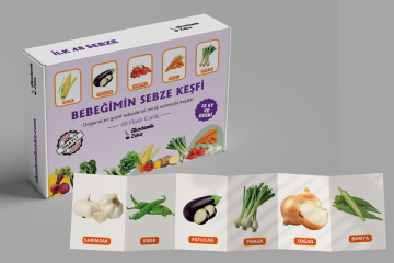 5 ve 6 Yaş Etkinlik Seti, Hayvanlar, Meyveler, Sebzeler Zeka Kartları