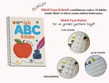 5 Yaş Etkinlik Seti ( 6 Kitap 202 Etkinlik) - İzli Abc ve Sayıcıklar Kitabları Oluklu Seti