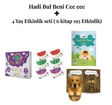 Hadi Bul Beni Cee eee Türkçe & İngilizce Sesli Yönerge -4 Yaş Etkinlik Seti(6KİTAP195ETKİNLİK)