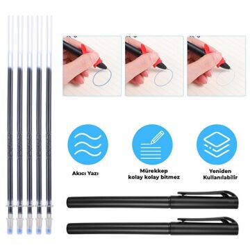 Sihirli uçan kalem ( 5 adet kalem içi - 1 adet kalem ve tutma aparatı)